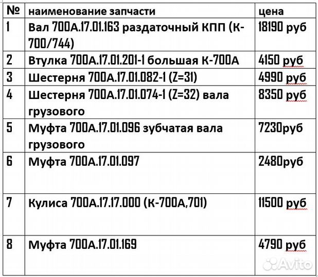 Ремонт кпп К-700 К-701 Т-150