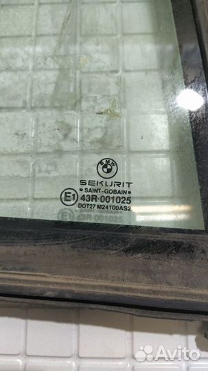 Стекло двери задней правой (форточка) BMW 7 E38
