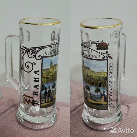 Сувенирные мини пивные кружки Прага Турция