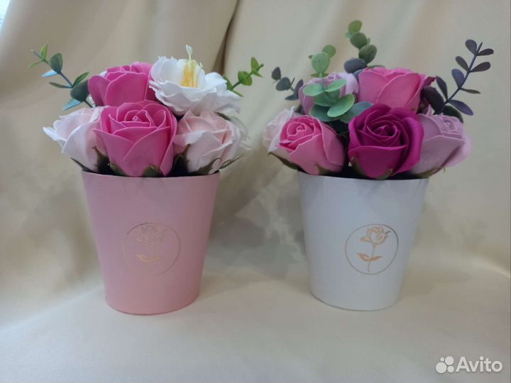 Букеты мыльные розы