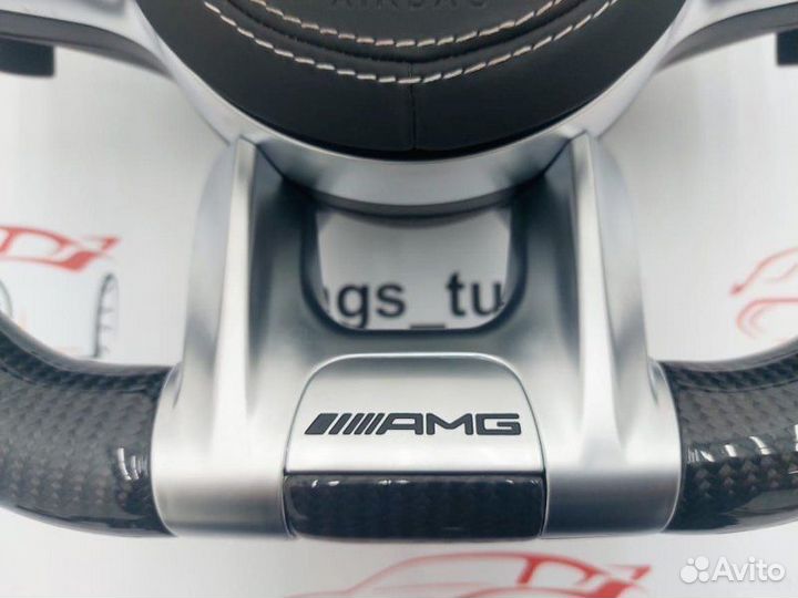 Руль E63 AMG Карбон + алькантара на E-Class W213