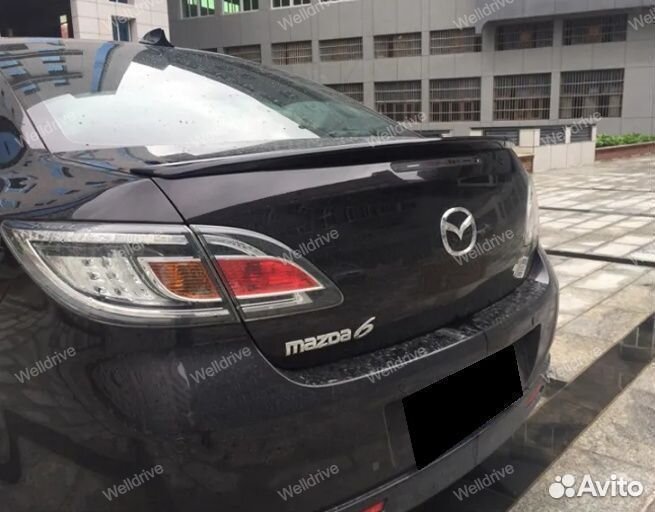 Спойлер Mazda 6 GH черный глянец