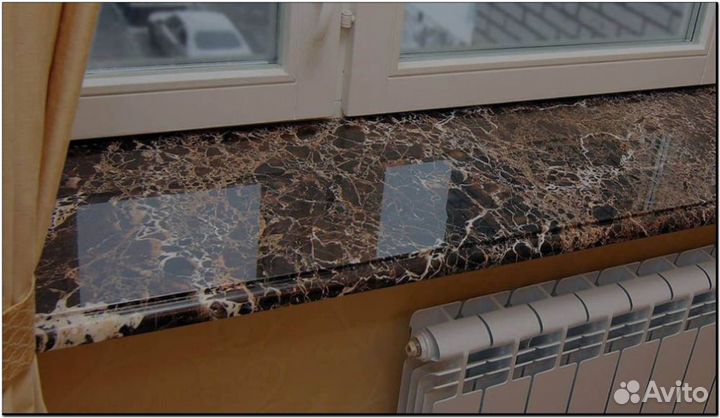 Подоконник из мрамора камня