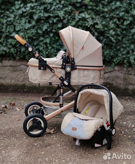 Коляска 3 в 1 лёгкая Luxmom 580