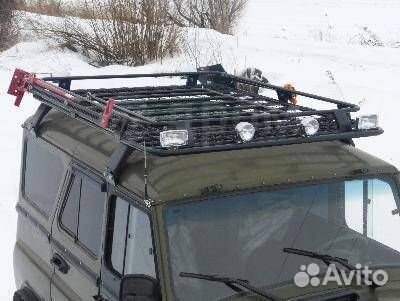Багажник корзина УАЗ 469, Хантер с сеткой