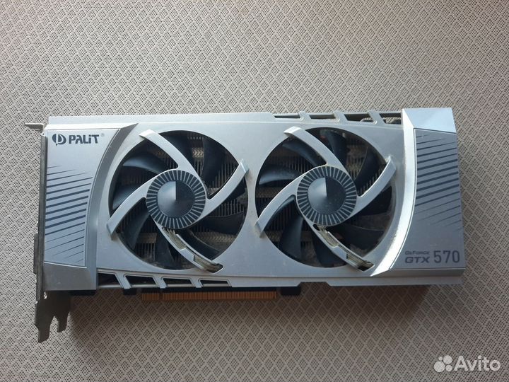Видеокарта nVideo GTX570 Palit на ремонт