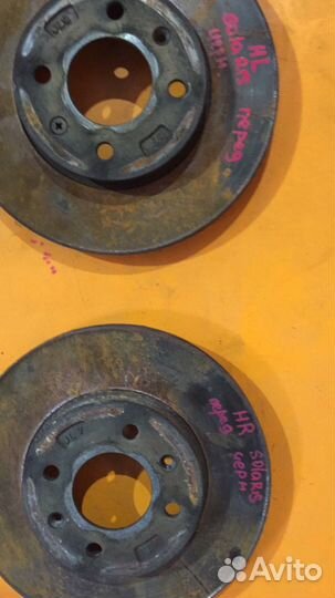 Диск тормозной передний на Hyundai Solaris Kia Rio