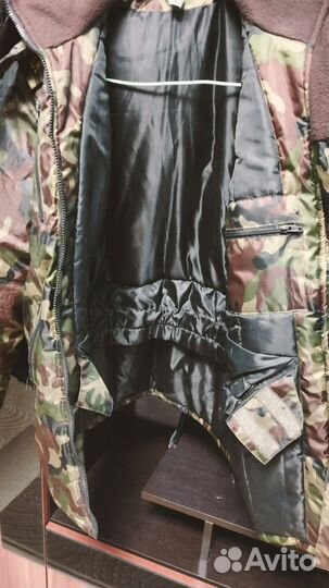 Куртка зимняя камуфляж для мальчика 11-13 лет