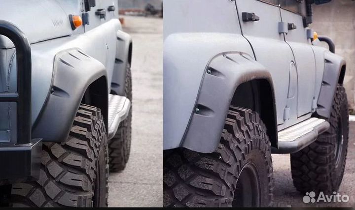Расширители колесных арок на УАЗ Хантер