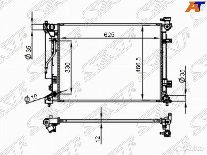 Радиатор KIA optima 15
