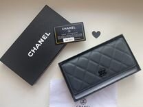 Кожаный женский кошелёк Chanel люкс