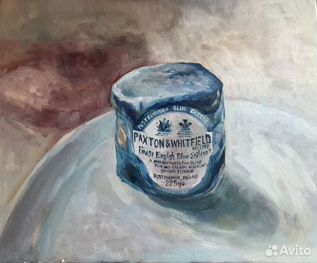 Картина маслом сыр Стилтон