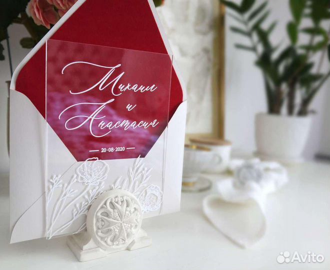 Книга пожеланий на свадьбу / Акриловая