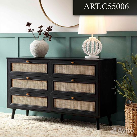 Комод на 6 ящиков горизонтальный C55006.55