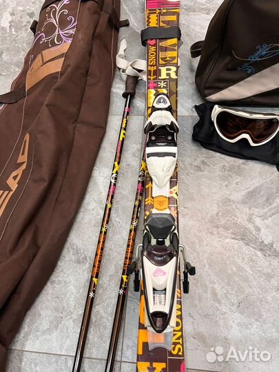 Горные лыжи с ботинками женские