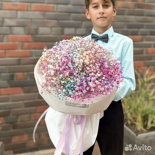 Букет из гипсофил на 1 сентября с доставкой