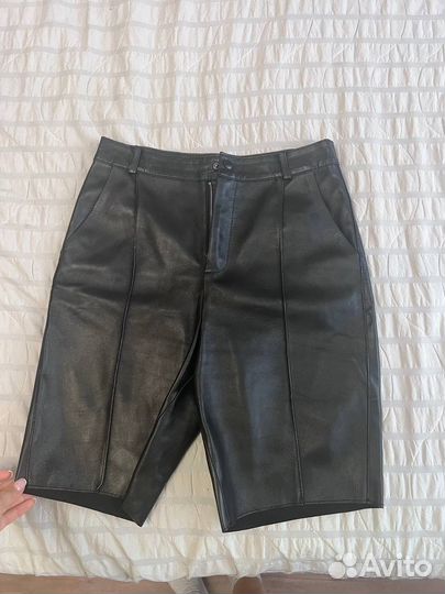 Шорты женские кожаные