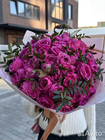 Роза пионовидная кустовая,доставка Калининград