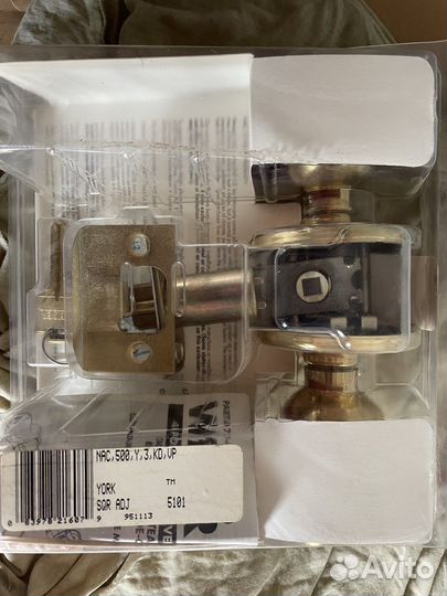 Дверная ручка с замком Weiser lock,made in usa