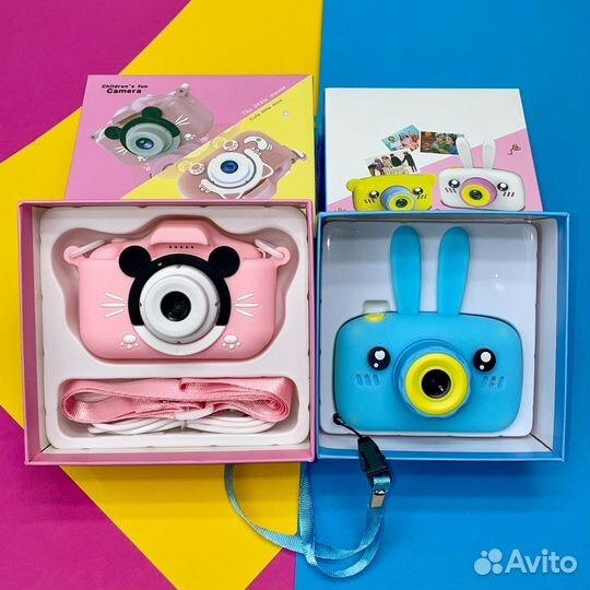 Детский фотоаппарат Микки Маус и Зайчик