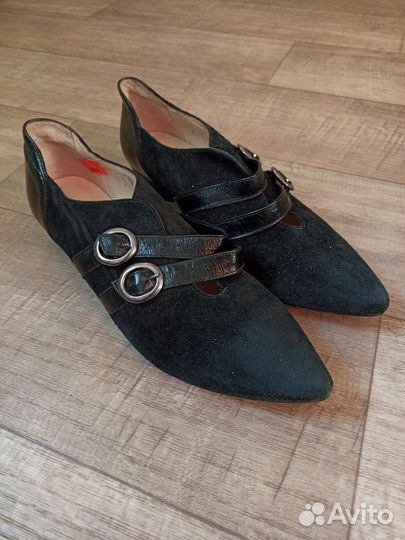 Ботильоны натуральная замша