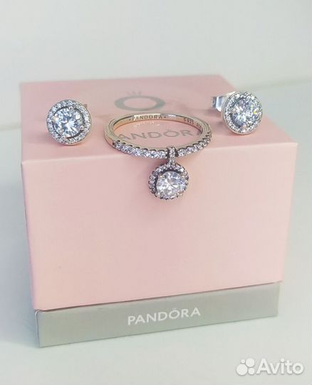 Новые кольцо и серьги Pandora