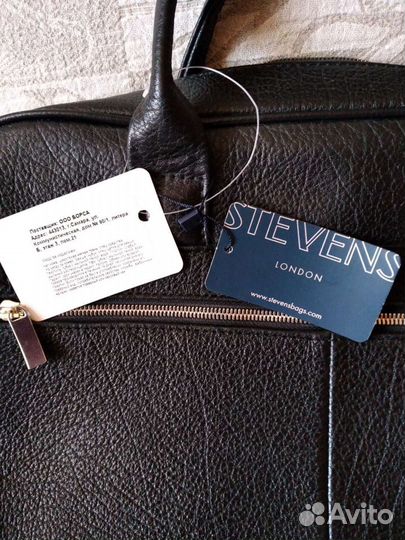 Мужской кожаный портфель новый