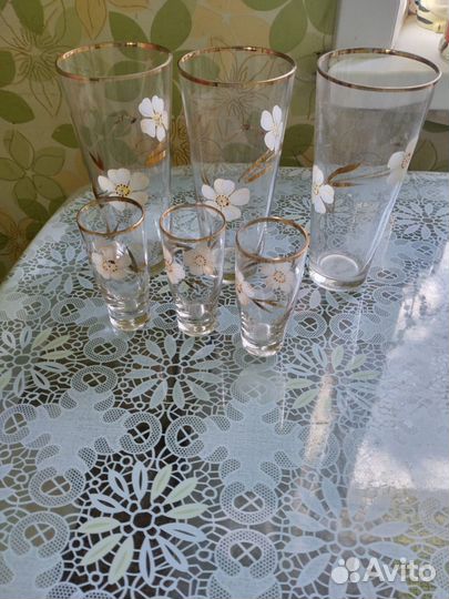 Стаканы с цветочками