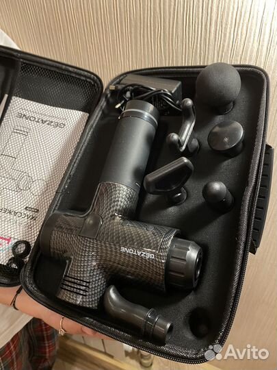 Перкуссионный массажер пистолет AMG143, Gezatone