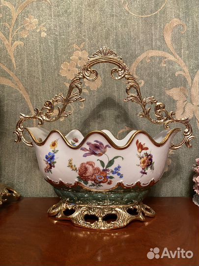 Винтажная Фарфоровая ваза bronpor Испания