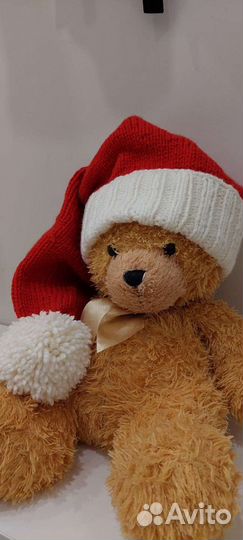 Вязаная шапка Санты ручной работы