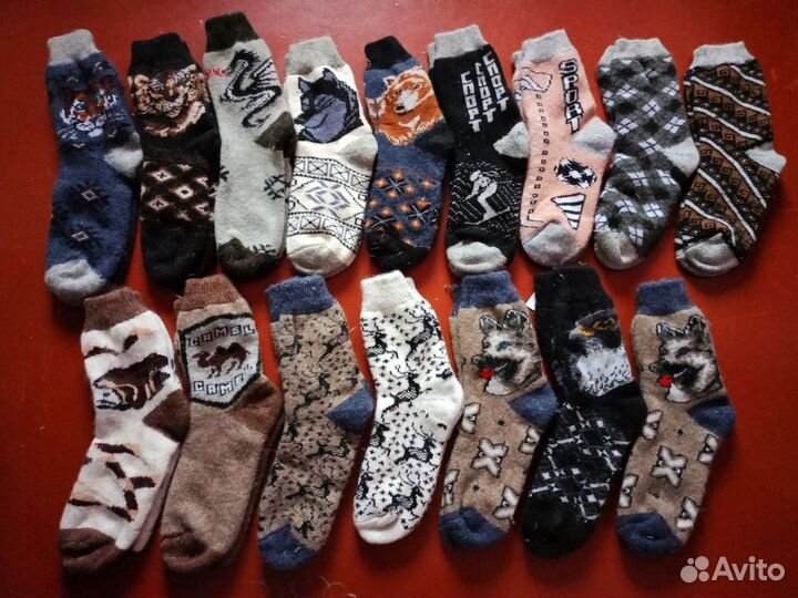 Носки вязаные мужские