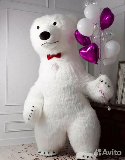 Белый мишка поздравление