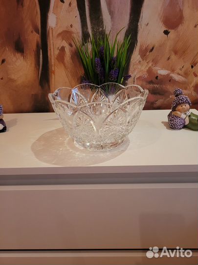 Салатник хрустальный большой