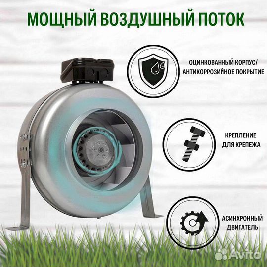 Канальный вентилятор, вентилятор