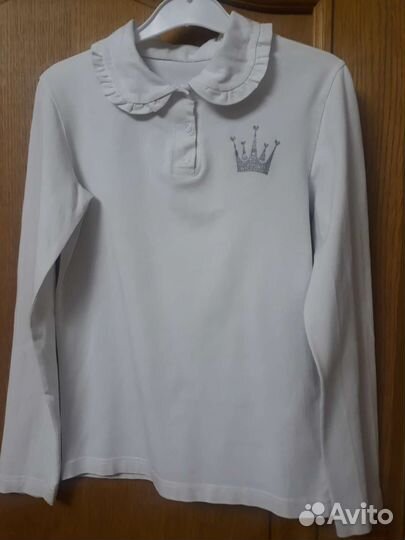 3 школьные блузки 146рост