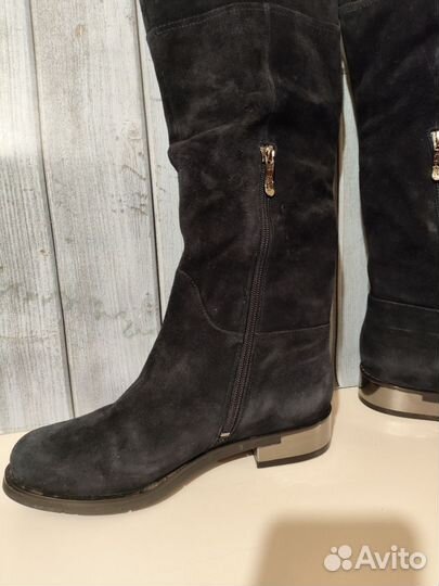 Сапоги женские еврозима 37 р-р Respect темно-синие