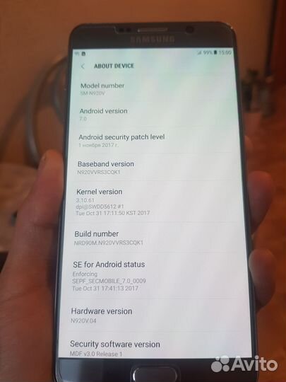 Samsung Galaxy Note 5, 4/32 ГБ