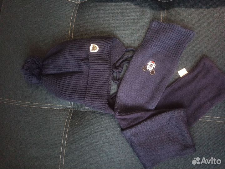 Шапка зимняя мальчика р-р 49-50