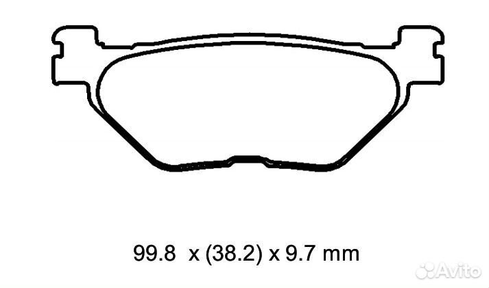 Колодки G-Brake Япония MCB731 FA408 FDB2200 2P-297