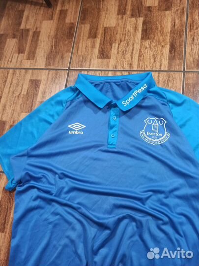 Поло Everton X Umbro размер L оригинал