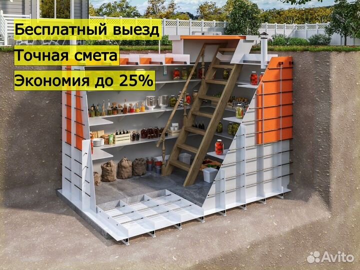 Погреб пластиковый