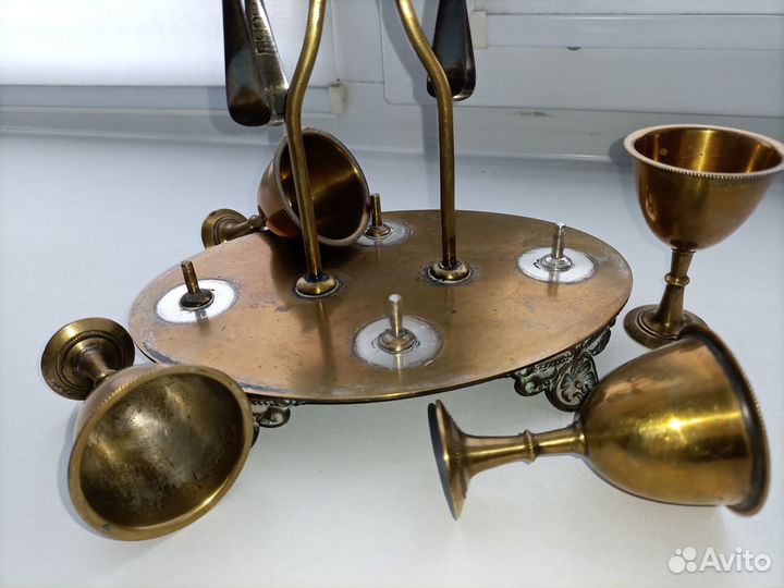 Старинный столовый дорожный набор