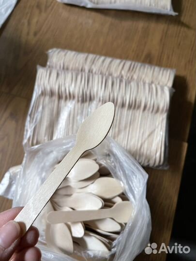 Одноразовые деревянные ложки