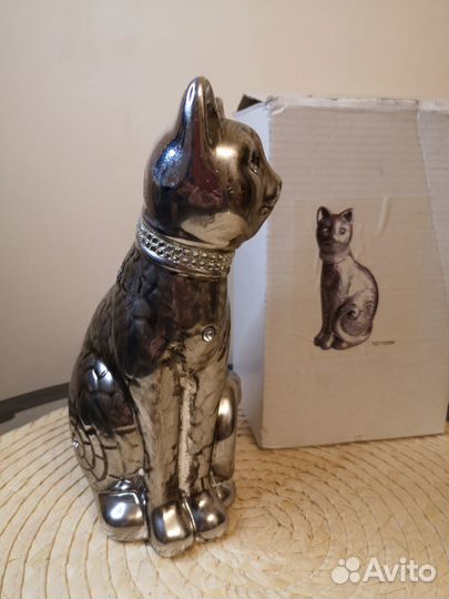 Статуэтка кошка со стразами