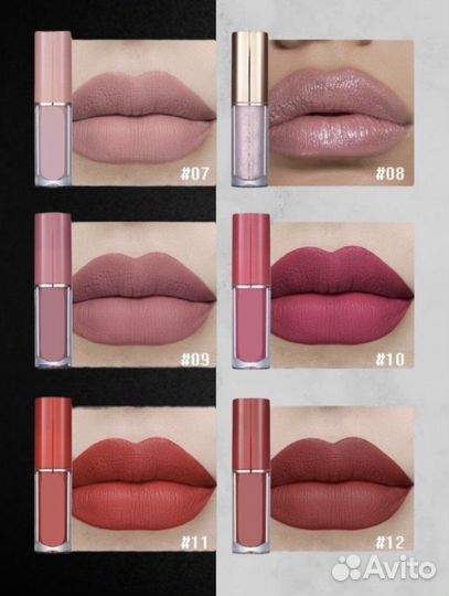 Набор матовых помад для губ