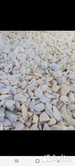 Щебень мраморный белый