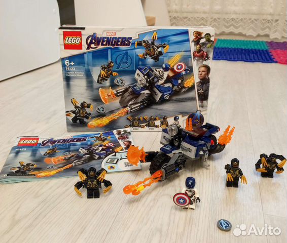 Lego marvel Капитан Америка атака Аутрайдеров76123