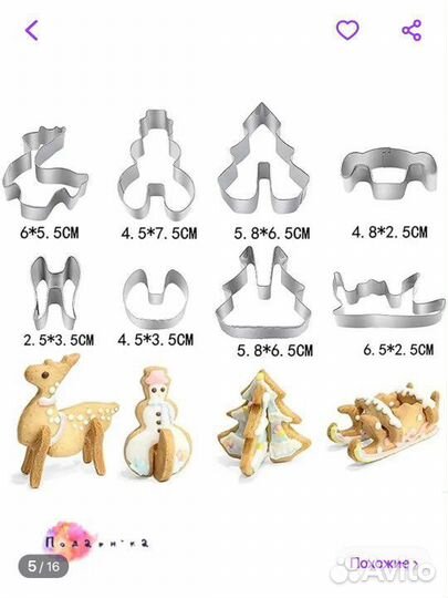 Форма вырубка Пряничный домик