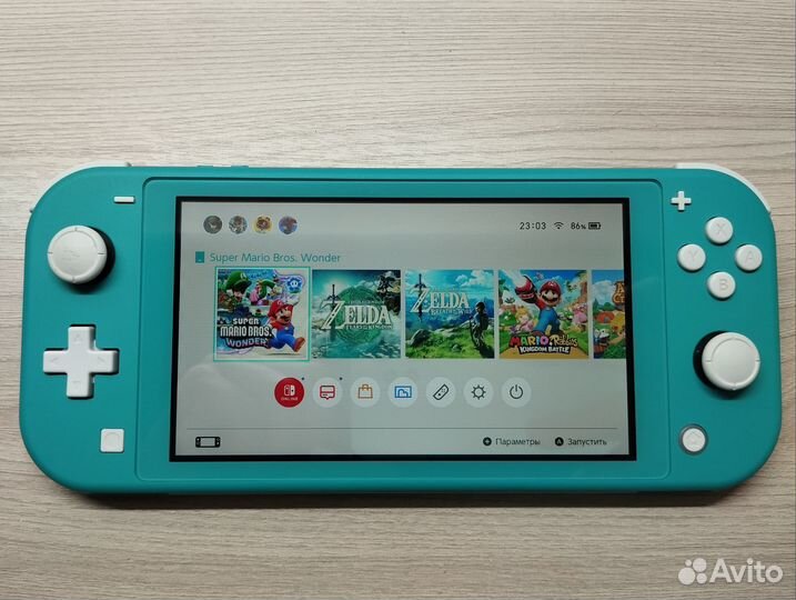 Nintendo Switch Lite с играми не прошитая